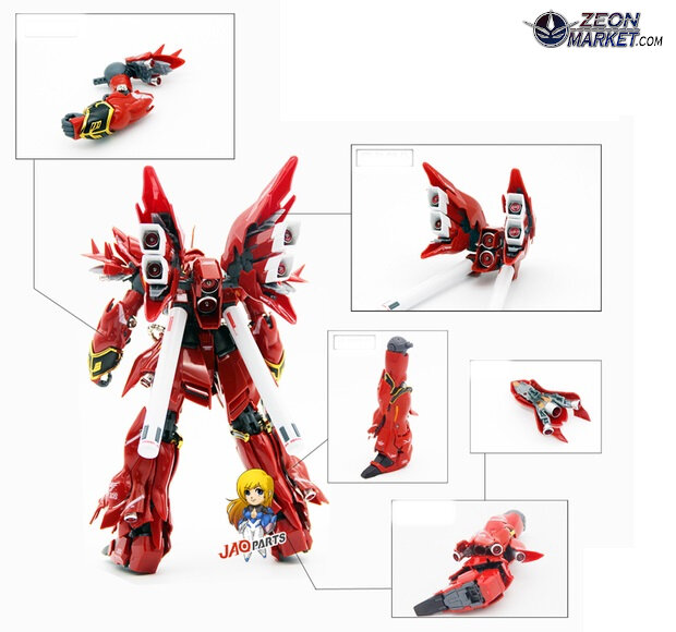 JAO Parts, RG Sinanju Metal Set Rood 15 Opties