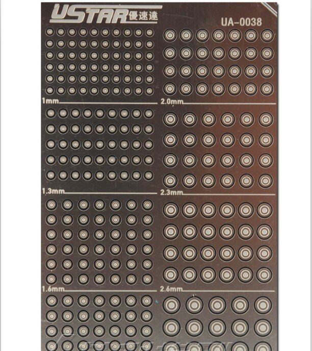 Ustar UA-80038 Textured Rings 1.0mm-3.0mm