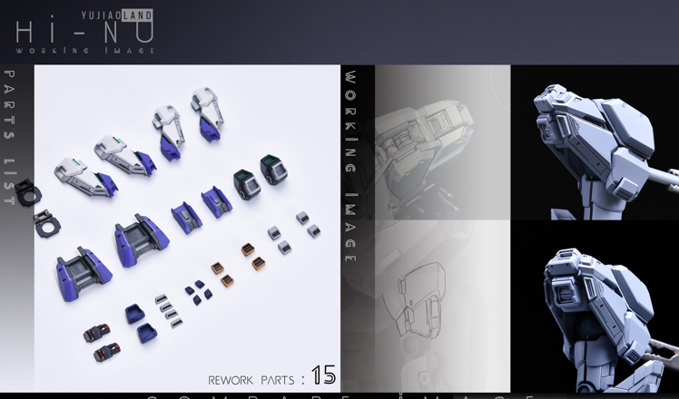 AnchoreT YujiaoLand MG Hi-Nu EnHanced version Dress-up Kit +  Anchoret Decals
