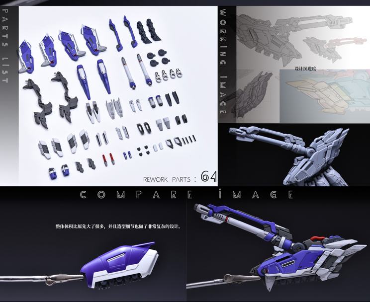AnchoreT YujiaoLand MG Hi-Nu EnHanced version Dress-up Kit +  Anchoret Decals