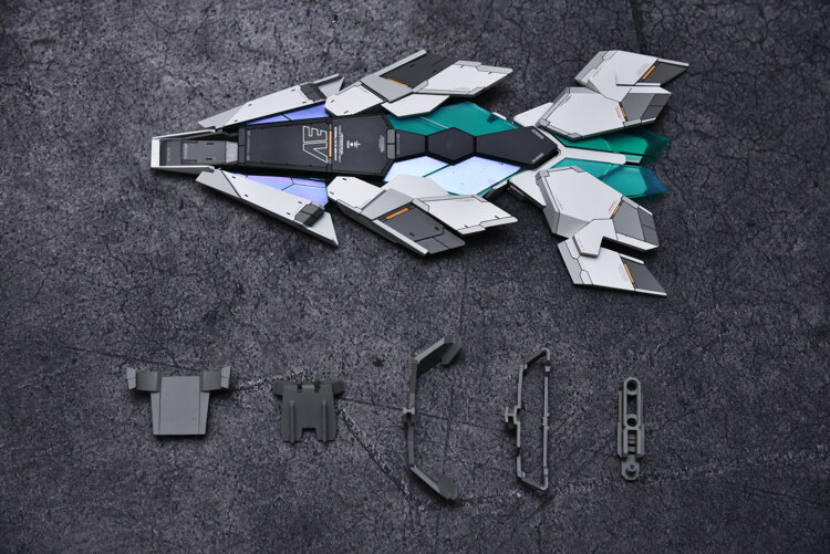 AnchoreT YujiaoLand MG Sinanju Stein, Unicorn en NU AADE Shield Dress-up Kit