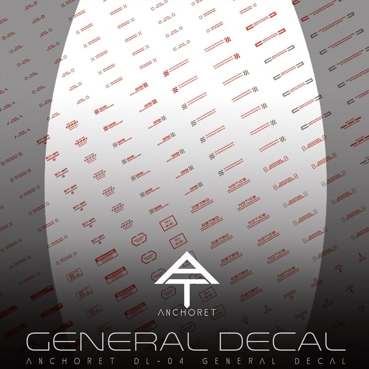 Anchoret YJL General Decal DL-04 Rood + Grijs