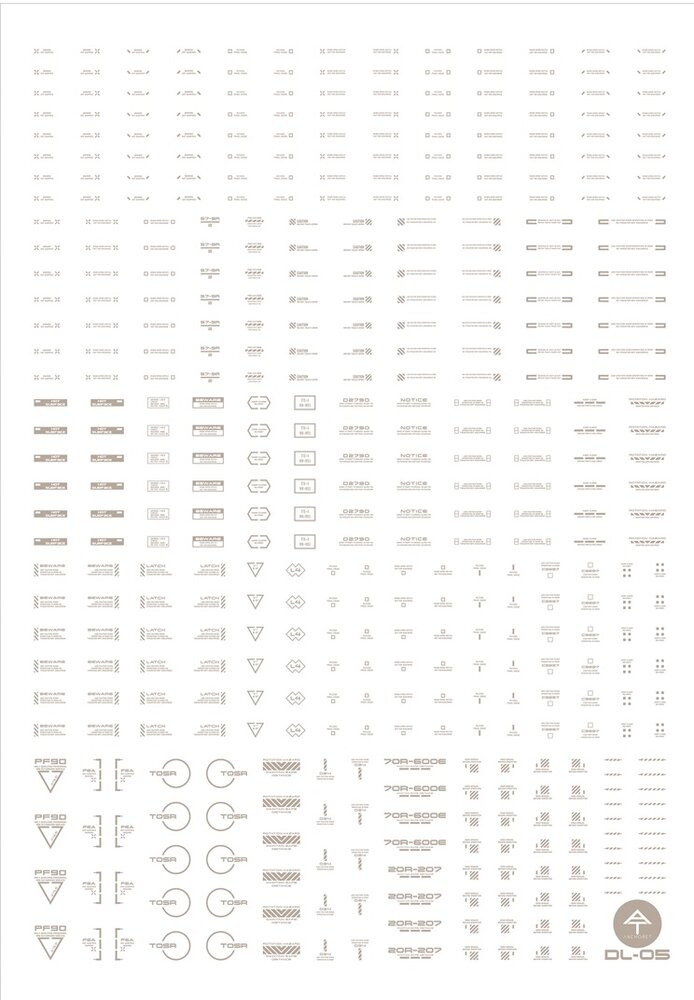 Anchoret YJL General Decal DL-05 Lichtgrijs