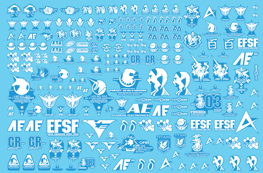 Delpi-Decal Federation Universal Century Emblemen Lichtgevend