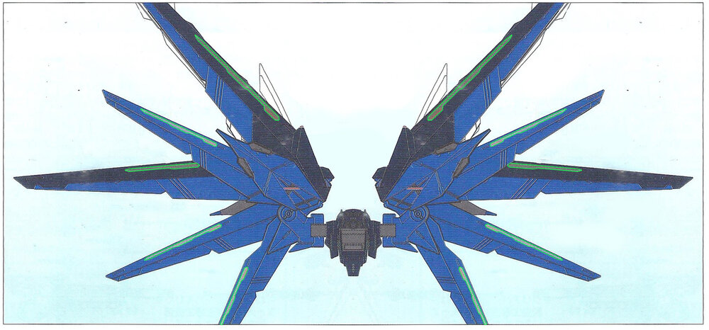 Flaming-Snow MG-02 Freedom 2.0 ZGMF-10A + Base Decals Fluorescerend