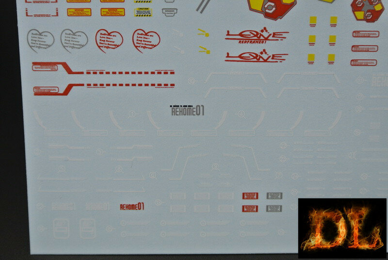 DL-Decal P02 voor PG Astray Red MBF-P02 2 Vellen