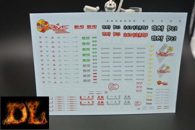 DL-Decal P02 voor PG Astray Red MBF-P02 2 Vellen
