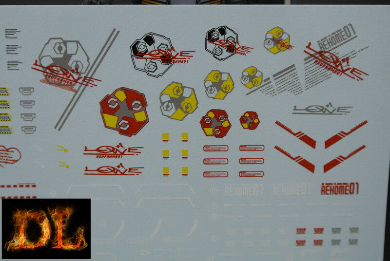 DL-Decal P02 voor PG Astray Red MBF-P02 2 Vellen