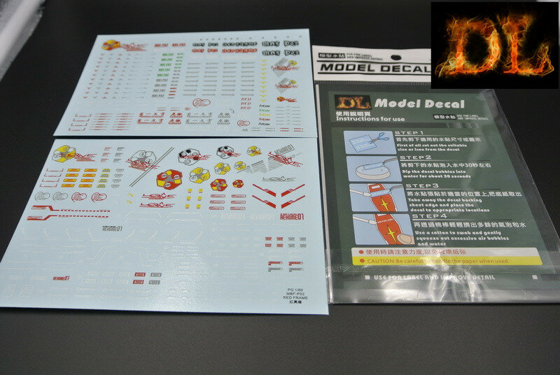 DL-Decal P02 voor PG Astray Red MBF-P02 2 Vellen
