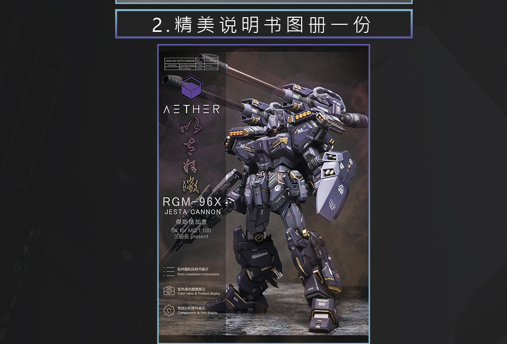 AEther MG Jesta Cannon RGM-96X Dress-Up Kit
