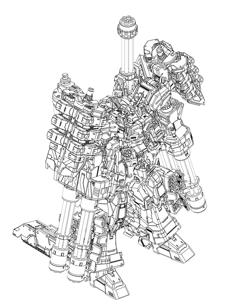 SH Studio x GM Dream PG HeavyArms H1 or H2 Full Resin Kit