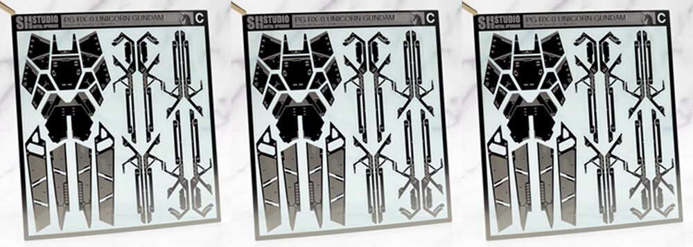 SH Studio PG RX-0 Unicorn Gundam (Final Battle Ver.) Set