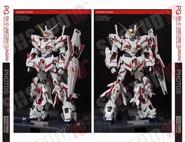 SH Studio PG RX-0 Unicorn Gundam (Final Battle Ver.) Set