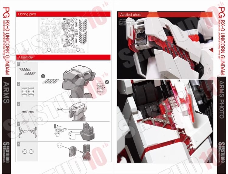 SH Studio PG RX-0 Unicorn Gundam (Final Battle Ver.) Set