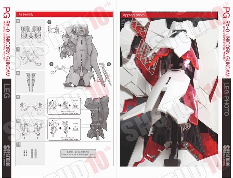 SH Studio PG RX-0 Unicorn Gundam (Final Battle Ver.) Set
