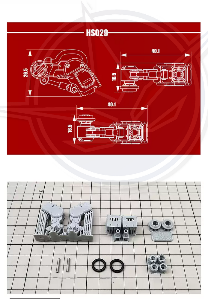 Moshi HS029 Multi-Use Hydraulische Backpack Upgrade Part 2x