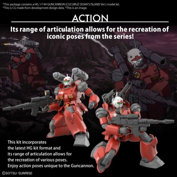1/144 HG RX-77-02 Guncannon (Cucuruz Doans Island Ver.)