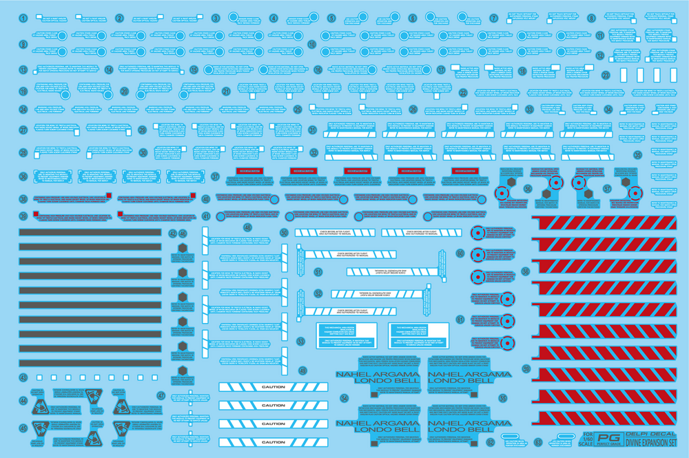 Delpi-Decal PG Unicorn Perfectibility Divine Expansion Set Blauw Holo