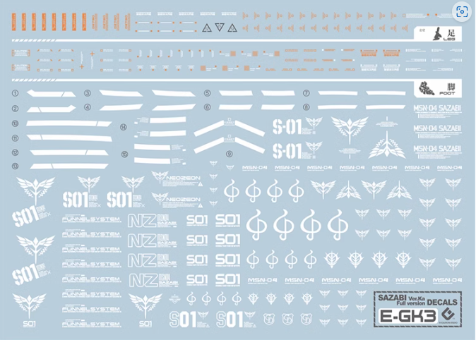 Evolution Studio for Anchoret Sazabi Decal