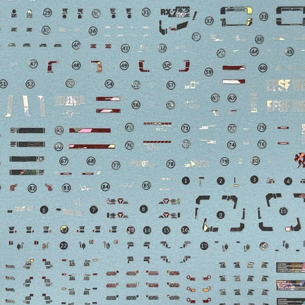Delpi-Decal RG RX-78-2 First Holo Polygonaal