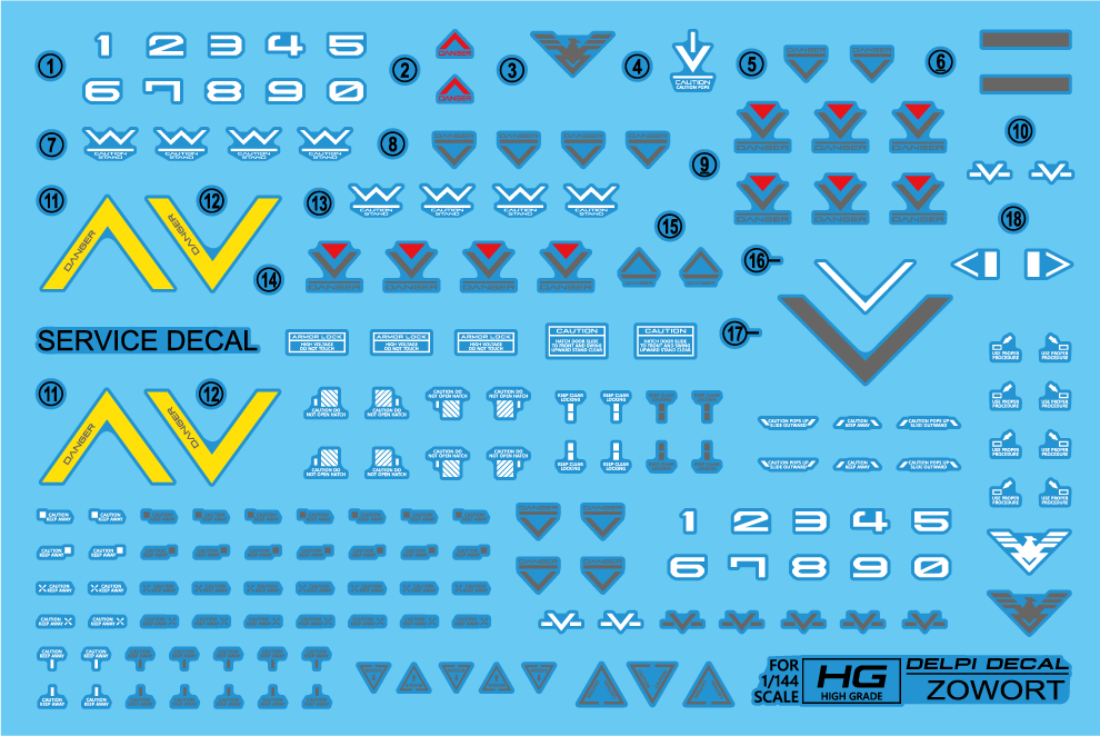 Delpi-Decal HG Zowort Heavy Normaal