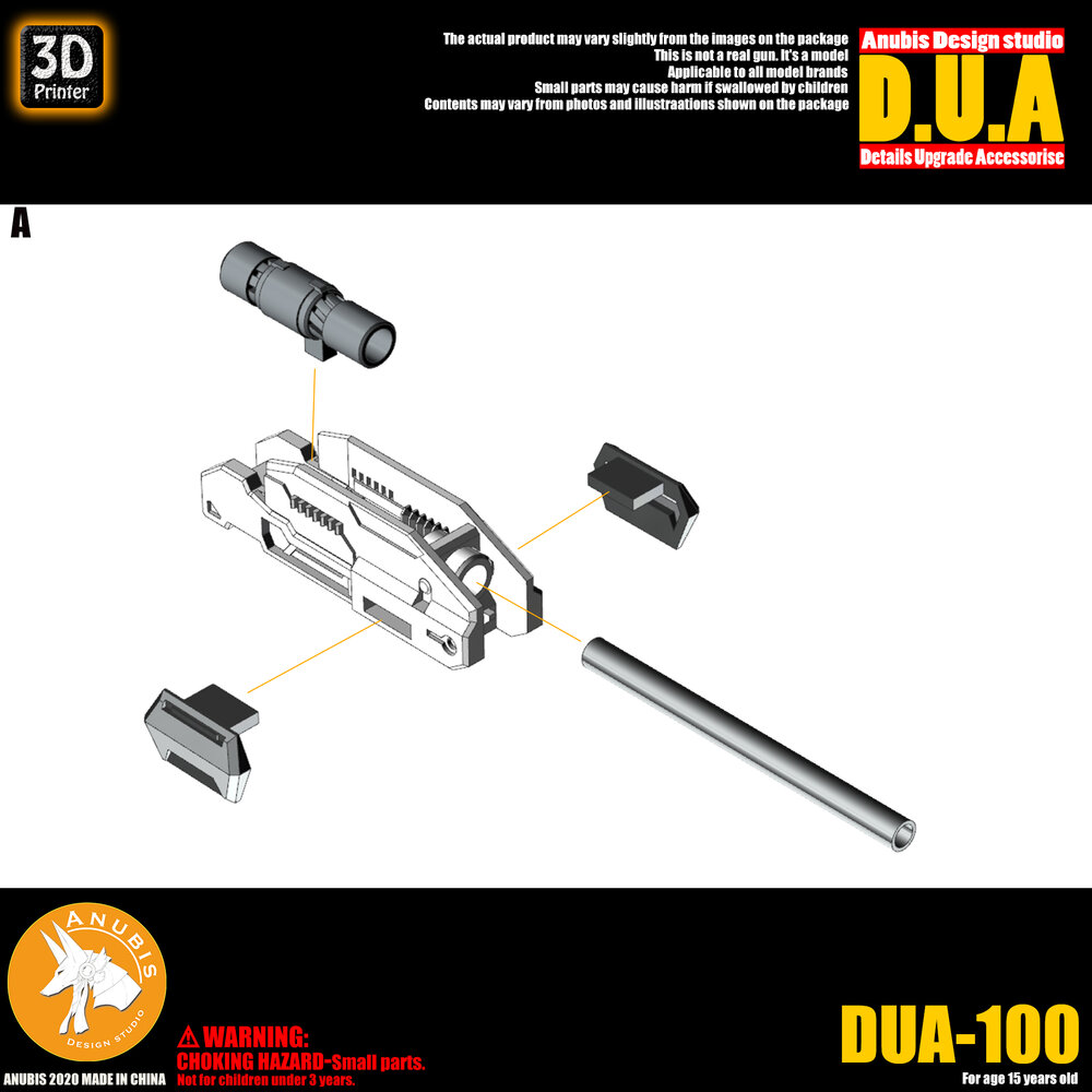 Anubis DUA-100 Gun Cannon Detail Upgrade Accessories