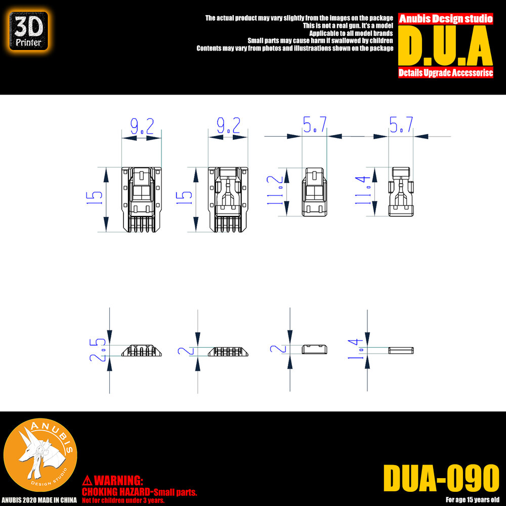 Anubis DUA-090 Detail Upgrade Accessories