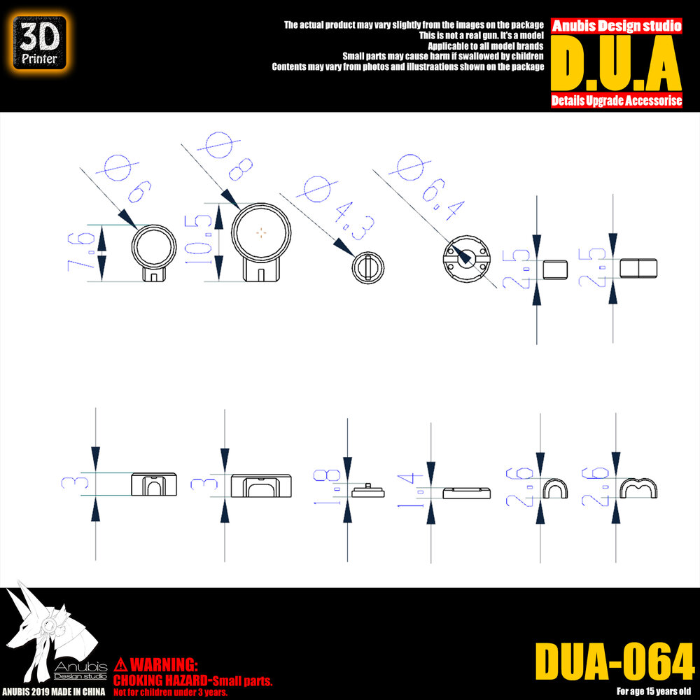 Anubis DUA-064 Detail Upgrade Accessories
