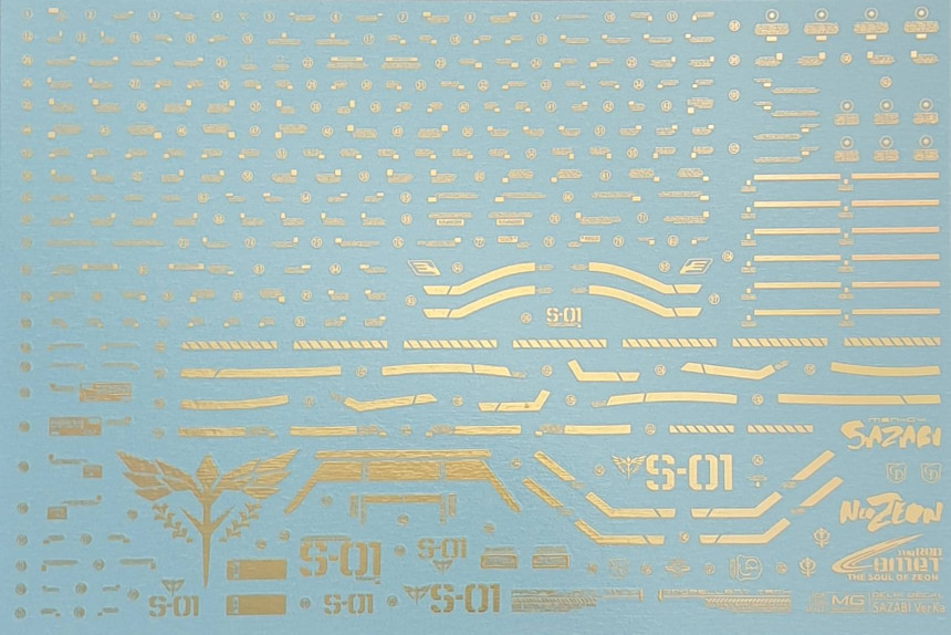 Delpi-Decal MG Sazabi Goud All Holo
