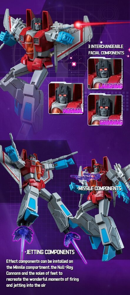 Yolopark Transformers: Generation 1 Starscream 19cm Model AMK Pro Series