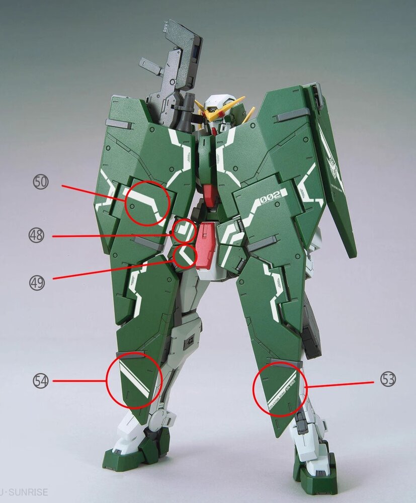 Flaming-Snow MG-28 Dynames Fluorescent Decals