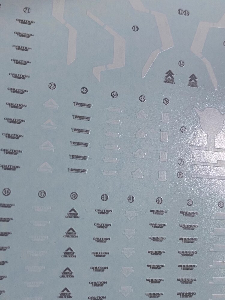 Flaming-Snow MG-28 Dynames Fluorescent Decals