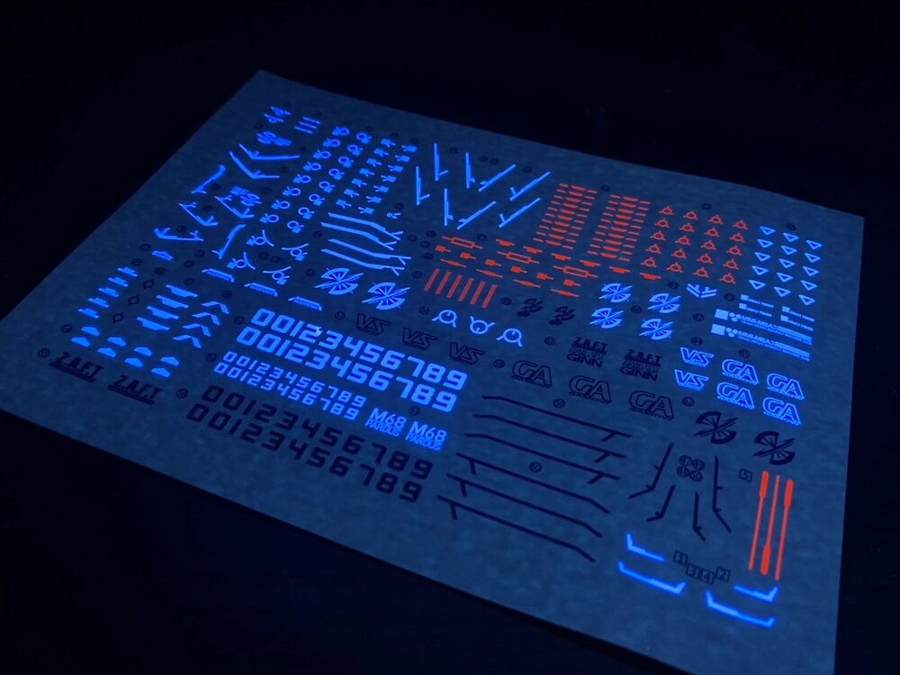 Flaming-Snow MG-66 Ginn Fluorescent Decals