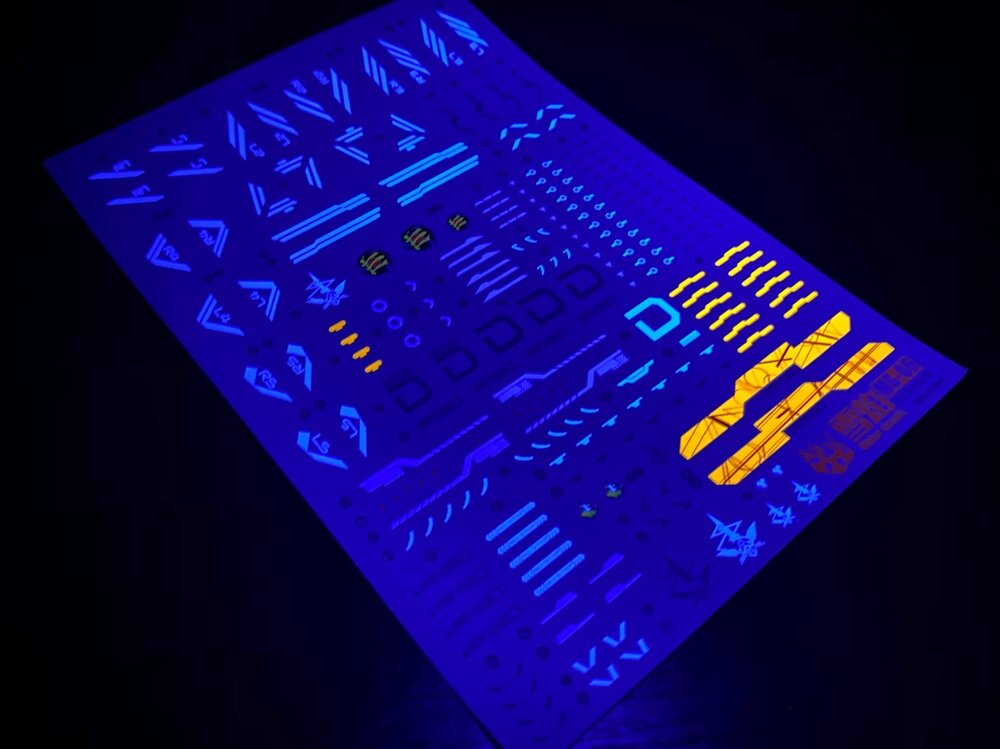 Flaming-Snow MG-06 Gundam Astray Blue Frame D Fluorescent Decals