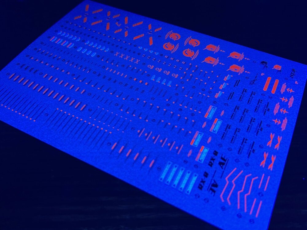 Flaming-Snow MG-116 Unicorn Perfectibility Fluorescent Decals