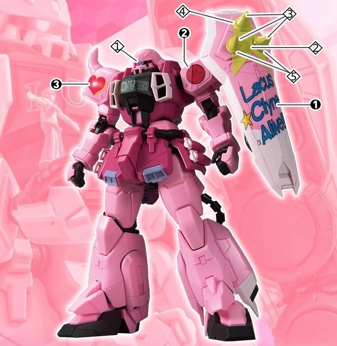 Flaming-Snow MG-84 Zaku Warrior (Live Concert Ver.) Fluorescent Decals