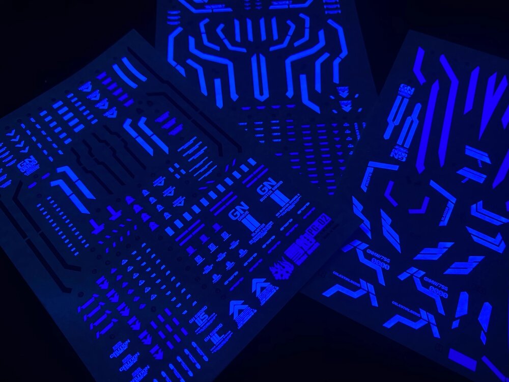 Flaming-Snow PG-02 OO Gundam Seven Sword/G Fluorescent Decals