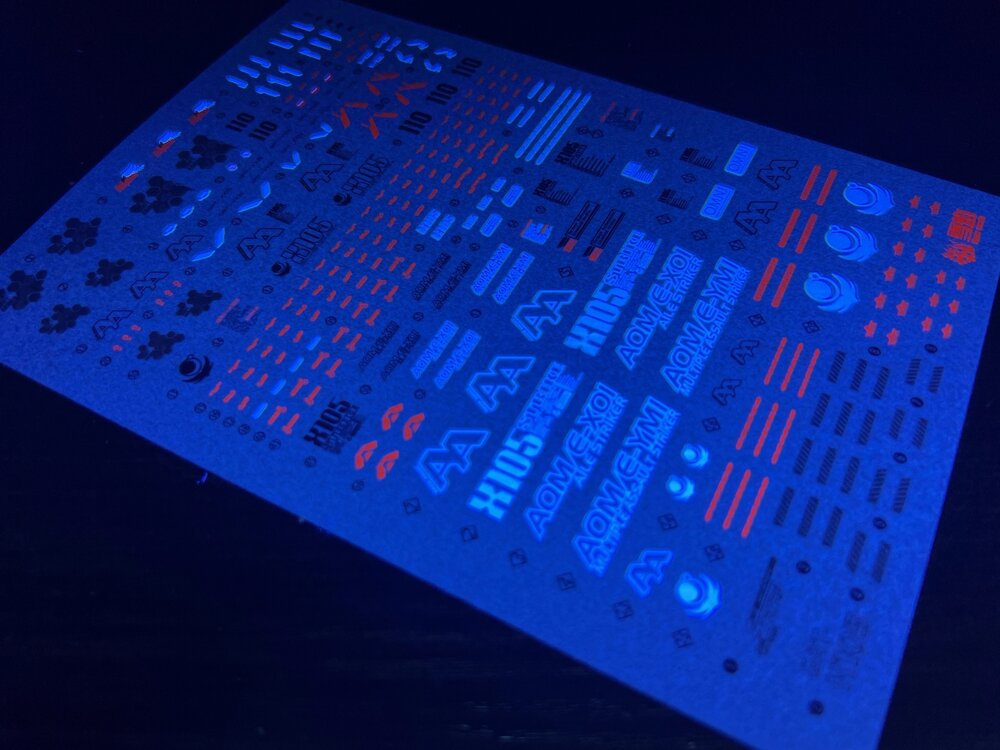 Flaming-Snow MG-115 Aile Strike Ver. RM Fluorescent Decals