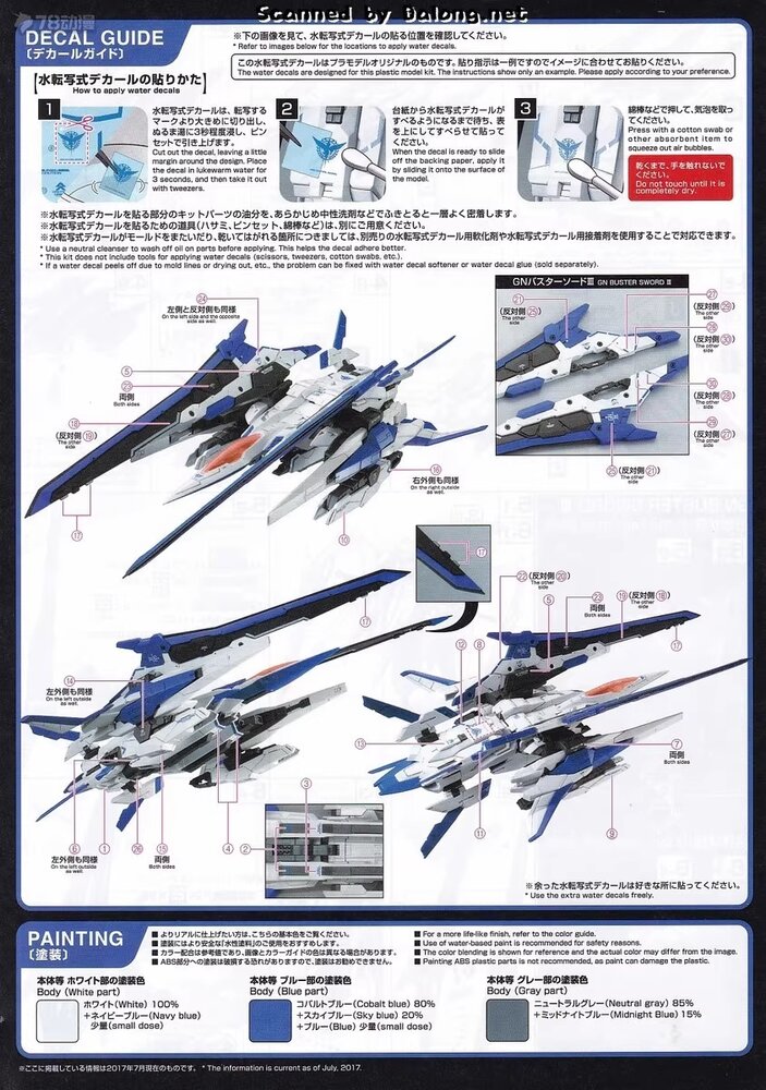 Flaming-Snow MG-21 00 Raiser+XN Fluorescent Decals