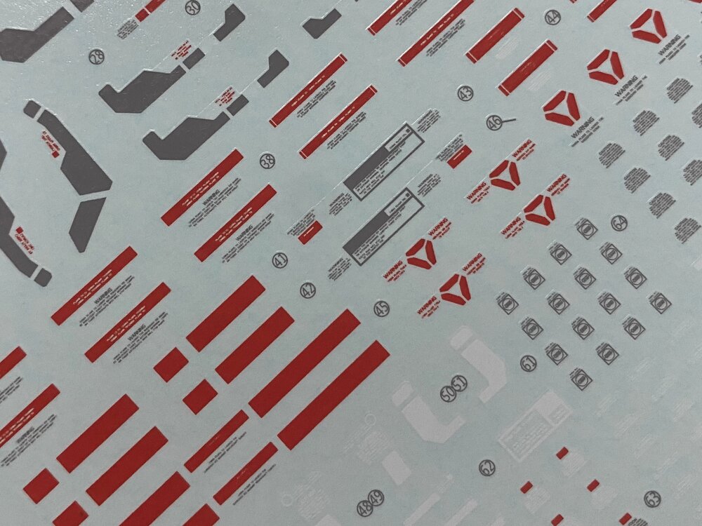 Flaming-Snow PG-05-1 Gundam RX-178 MK II A.E.U.G. Fluorescent Decals