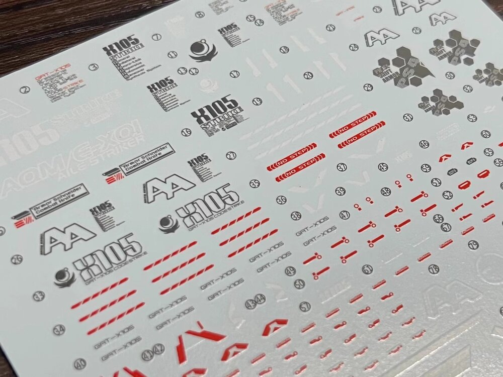 Flaming-Snow MG-114 Perfect Strike (Base Limited) Fluorescent Decals