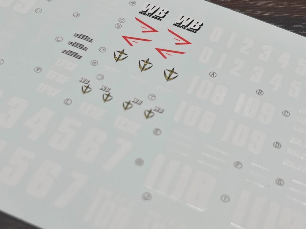 Flaming-Snow MG-99  RX-77-2 Guncannon Fluorescent Decals