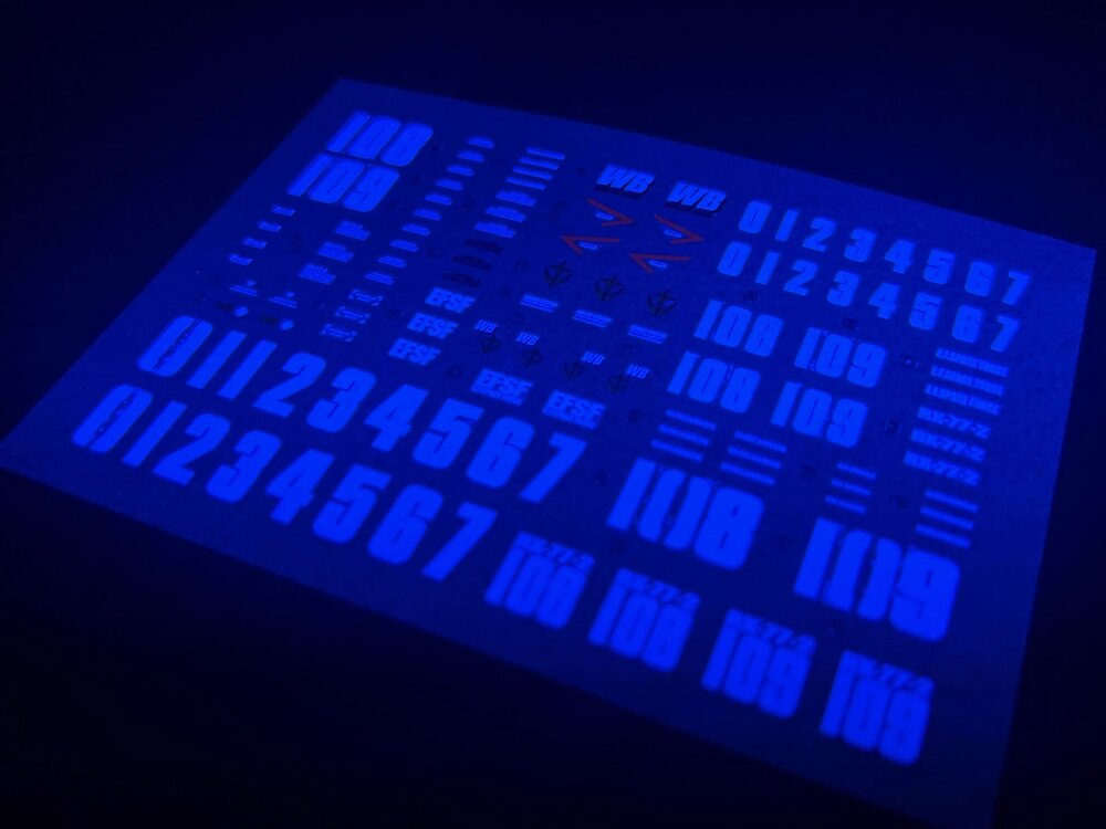 Flaming-Snow MG-99  RX-77-2 Guncannon Fluorescent Decals