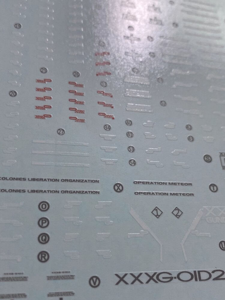 Flaming-Snow MG-62 Deathscythe EW Fluorescent Decals
