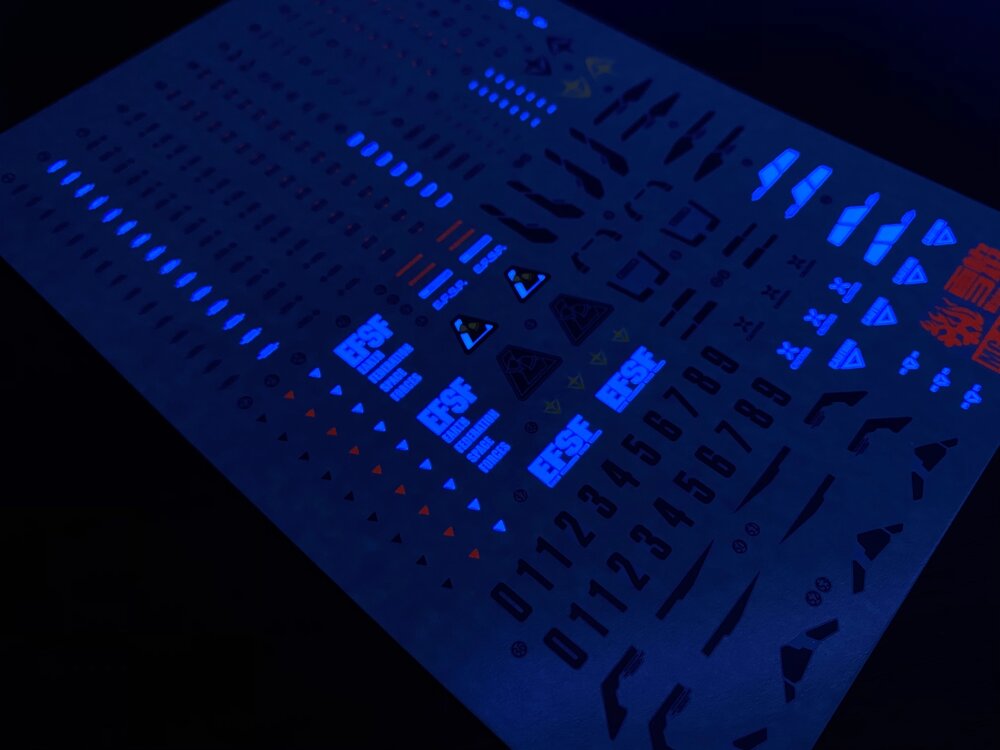 Flaming-Snow MG-39 Jegan Fluorescent Decals