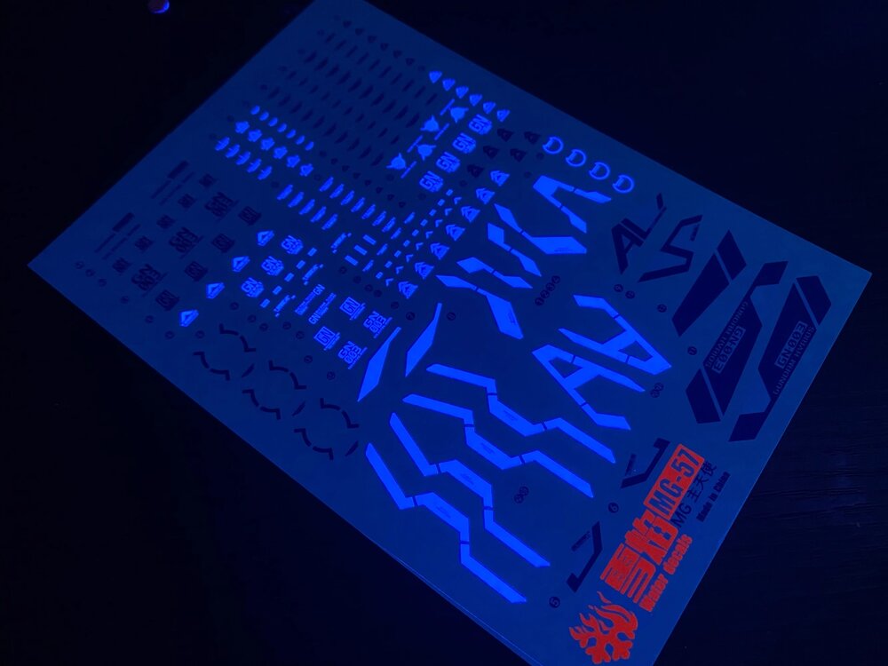 Flaming-Snow MG-57 Gundam Kyrios Fluorescent Decals