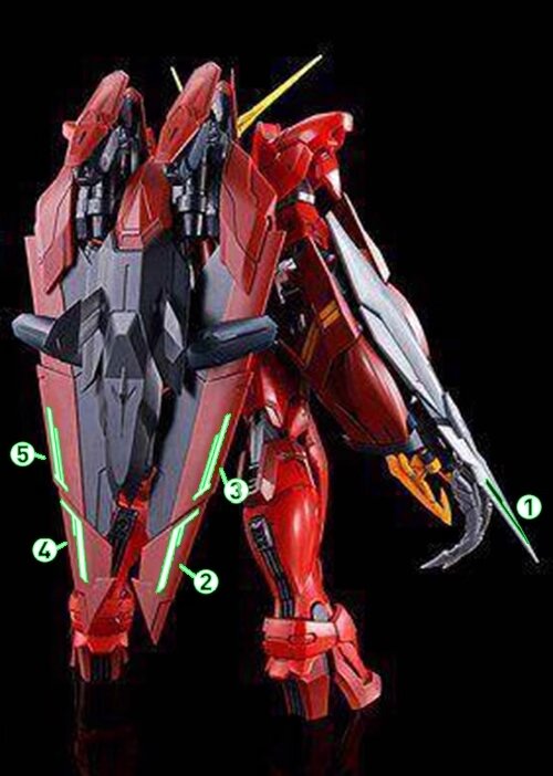 Flaming-Snow MG-65 Testament Gundam Fluorescent Decals