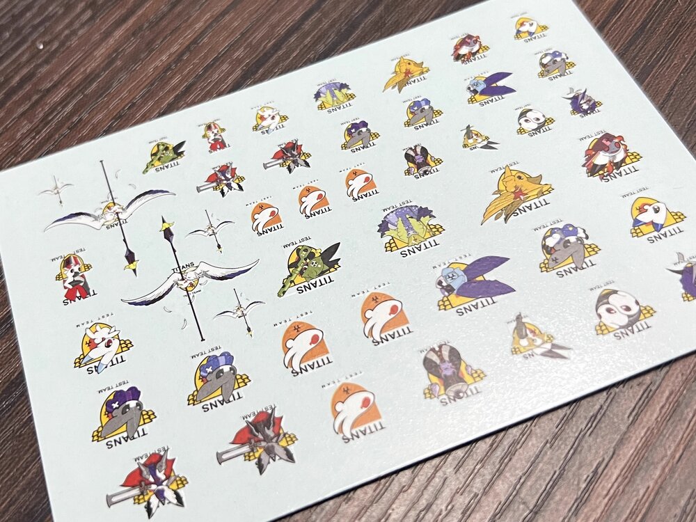 Flaming-Snow Logo AOZ Test Team Decals