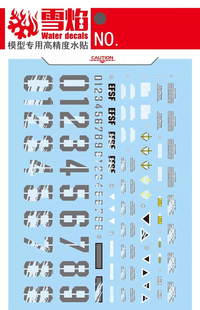 Flaming-Snow MG-104 RGM-79[G] GM Fluorescent Decals