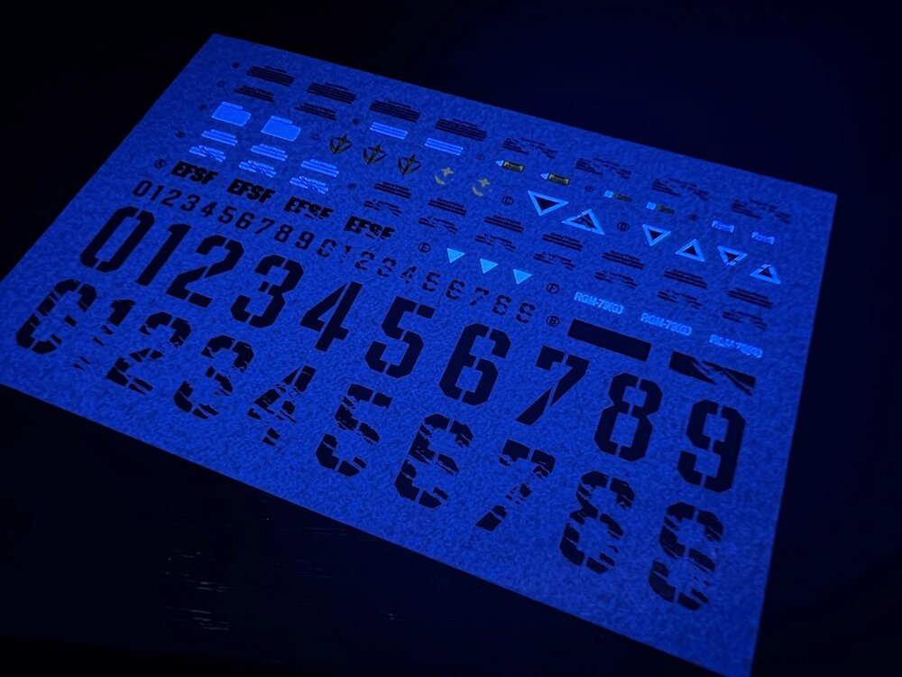 Flaming-Snow MG-104 RGM-79[G] GM Fluorescent Decals